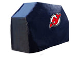 New Jersey Devils HBS Black Outdoor Heavy Duty Breathable Vinyl BBQ Grill Cover - Sporting Up
