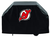 Cubierta para parrilla de barbacoa de vinilo transpirable resistente al aire libre negra New jersey Devils hbs - sporting up