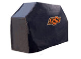 Cubierta para parrilla de barbacoa de vinilo resistente para exteriores, color negro, Oklahoma State Cowboys hbs, Sporting Up