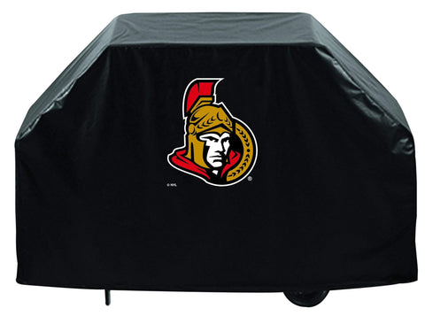 Ottawa Senators hbs cubierta negra para parrilla de barbacoa de vinilo transpirable y resistente para exteriores - sporting up