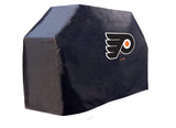 Philadelphia Flyers HBS Black Outdoor Heavy Breathable Vinyl BBQ Grill Cover - Sporting Up