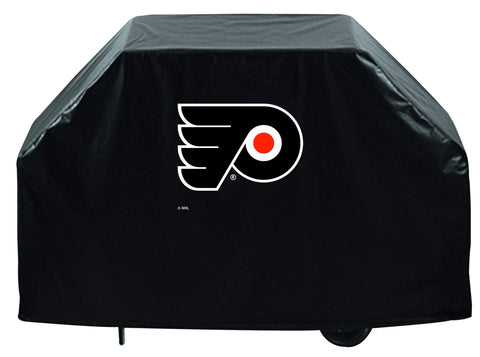 Philadelphia Flyers HBS Black Outdoor Heavy Breathable Vinyl BBQ Grill Cover - Sporting Up