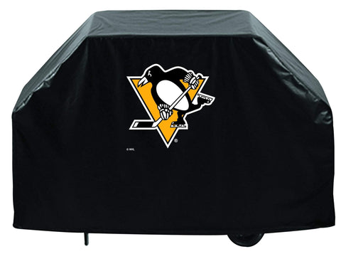 Shop Pittsburgh Penguins HBS Black Outdoor Heavy Breathable Vinyl BBQ Grill Cover - Sporting Up