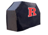 Rutgers Scarlet Knights hbs cubierta negra para parrilla de barbacoa de vinilo resistente para exteriores - sporting up