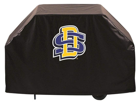 South Dakota State Jackrabbits HBS Black Outdoor Heavy Vinyl BBQ Grill Cover - Sporting Up