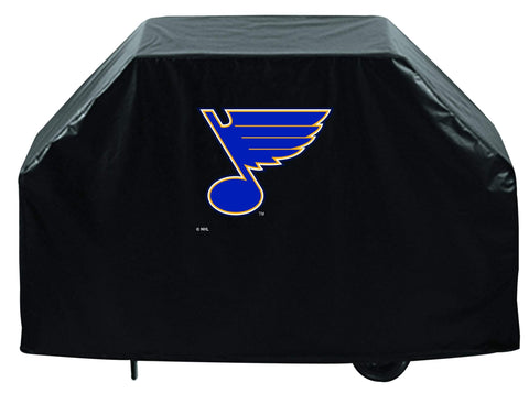 Shop St. Louis Blues HBS Black Outdoor Heavy Duty Breathable Vinyl BBQ Grill Cover - Sporting Up