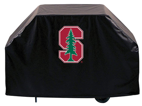 Stanford cardinal hbs noir extérieur robuste respirant vinyle barbecue grill couverture - sporting up