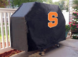 Syracuse orange hbs svart utomhus kraftigt andningsbart vinyl bbq grillskydd - sportigt