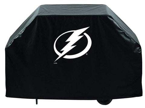 Tampa Bay Lightning HBS Black Outdoor Heavy Breathable Vinyl BBQ Grill Cover - Sporting Up