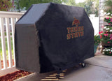 Cubierta para parrilla de barbacoa de vinilo resistente para exteriores, color negro, Texas State Bobcats hbs, Sporting Up
