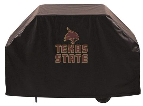 Texas State Bobcats HBS Black Outdoor Heavy Duty Vinyl BBQ Grill Cover - Sporting Up
