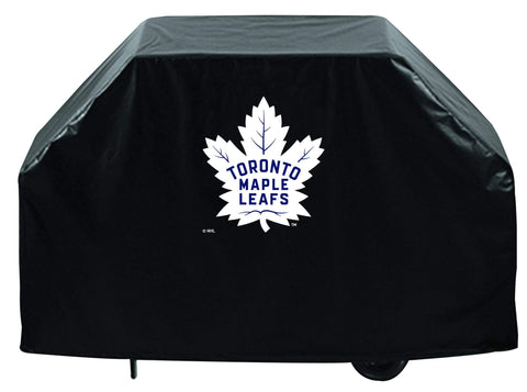 Toronto maple leafs hbs cubierta negra para parrilla de barbacoa de vinilo transpirable pesado para exteriores - sporting up