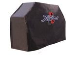 Tulsa golden huracán hbs cubierta de vinilo resistente para parrilla de barbacoa para exteriores en color negro - sporting up