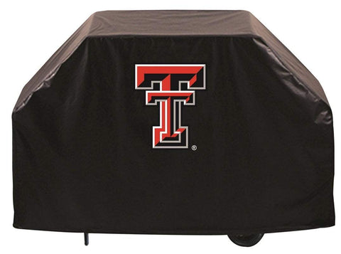 Texas Tech Red Raiders hbs noir extérieur robuste vinyle barbecue couverture - arborant vers le haut