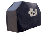 Utah state aggies hbs cubierta negra para parrilla de barbacoa de vinilo transpirable resistente para exteriores - sporting up