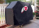 Utah Utes HBS schwarze Outdoor-Grillabdeckung aus strapazierfähigem, atmungsaktivem Vinyl – sportlich