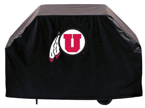 Shop Utah Utes HBS Black Outdoor Heavy Duty Breathable Vinyl BBQ Grill Cover - Sporting Up