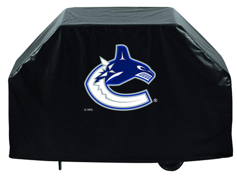 Shop Vancouver Canucks HBS Black Outdoor Heavy Duty Breathable Vinyl BBQ Grill Cover - Sporting Up