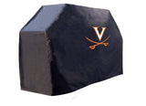 Virginia cavaliers hbs svart utomhus kraftigt andningsbart vinyl bbq grillskydd - sportigt