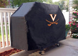 Virginia cavaliers hbs noir extérieur robuste respirant vinyle barbecue housse de gril - sporting up