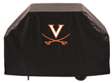 Virginia Cavaliers HBS Black Outdoor Heavy Duty Breathable Vinyl BBQ Grill Cover - Sporting Up