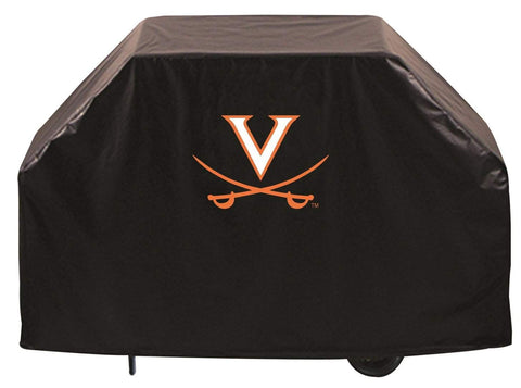 Virginia Cavaliers HBS schwarze Outdoor-Grillabdeckung aus strapazierfähigem, atmungsaktivem Vinyl – sportlich
