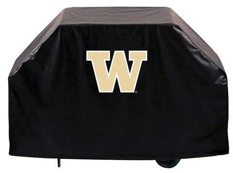 Shop Washington Huskies HBS Black Outdoor Heavy Duty Breathable Vinyl BBQ Grill Cover - Sporting Up