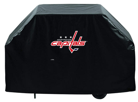 Washington Capitals HBS Black Outdoor Heavy Duty Vinyl BBQ Grill Cover - Sporting Up