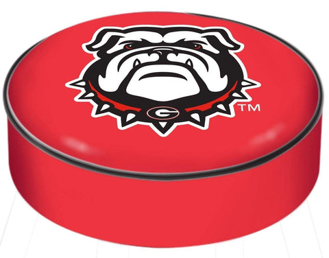 Georgia Bulldogs HBS Red Bulldog Vinyl Slip-Over-Barhocker-Sitzkissenbezug – sportlich