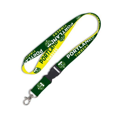 Shop Portland Timbers MLS WinCraft Sports Two Toned Green Buckle Lanyard - Sporting Up