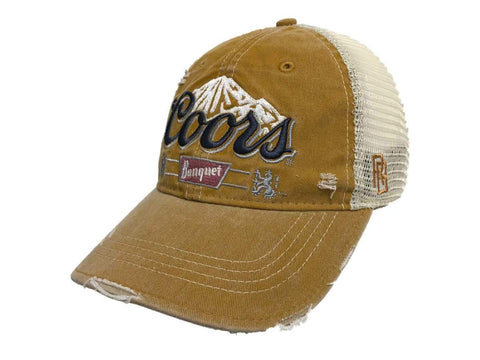 Shop Coors Banquet Brewing Company Retro Brand Vintage Mesh Beer Gold Adjust Hat Cap - Sporting Up