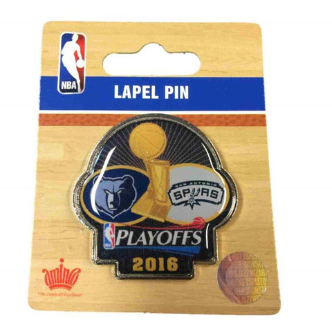 Shop Memphis Grizzlies vs San Antonio Spurs 2016  Playoffs Collectors Lapel Pin - Sporting Up