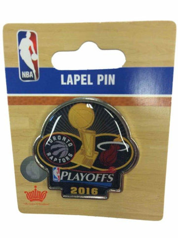 Épinglette de collection en métal des séries éliminatoires 2016 de Miami Heat vs Toronto Raptors - Sporting Up