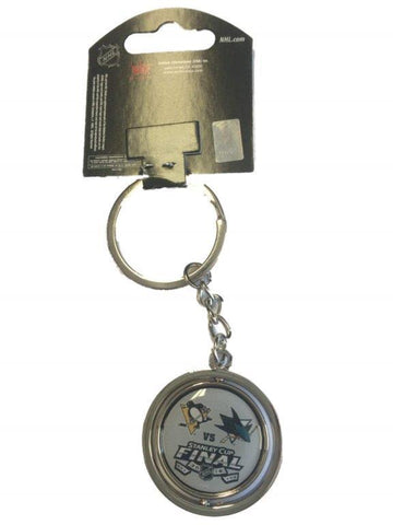 Pittsburgh Penguins San Jose Sharks 2016 NHL Stanley Cup Final Spinner Keychain - Sporting Up
