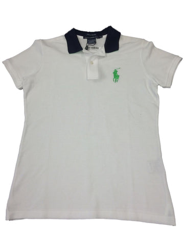 Polo Ralph Lauren Golf Youth Boys White Big Pony Short Sleeve Polo Shirt (S) - Sporting Up