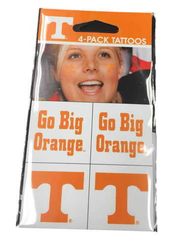 Shop Tennessee Volunteers WinCraft Gameday Orange Temporary Tattoo 4-Pack - Sporting Up