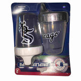 Chicago White Sox Haddad Accessories 2-Pack Gray Dripless Sippy 8oz Cups - Sporting Up