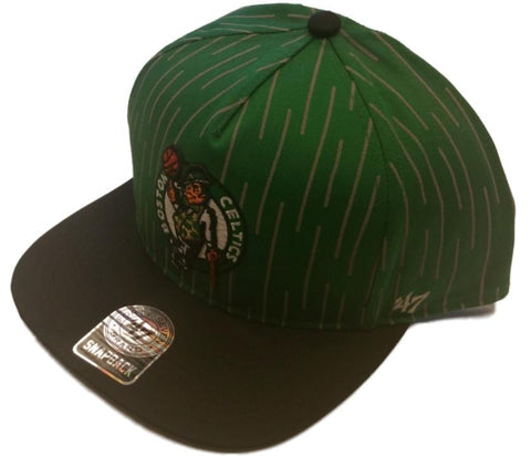 Boston Celtics 47 Brand Monsoon Green Gray Adjustable Snapback Hat Cap - Sporting Up
