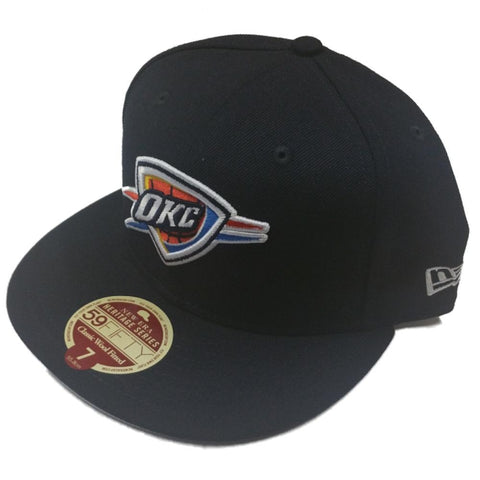 Shop Oklahoma City Thunder New Era 59Fifty Navy Heritage Series Fitted Hat Cap - Sporting Up