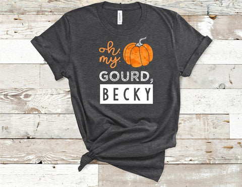 Oh My Gourd, Becky T-Shirt - Dark Grey Heather - Sporting Up