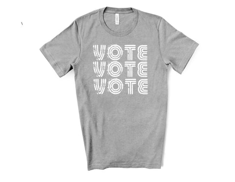 Vote Vintage Style T-Shirt - Athletic Heather - Sporting Up