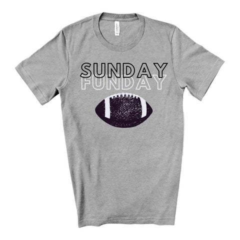Sunday Funday Fußball-T-Shirt – Heather Storm – sportlich