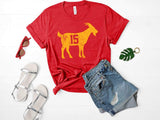 La cabra patrick mahomes #15 camiseta - rojo brezo - haciendo deporte