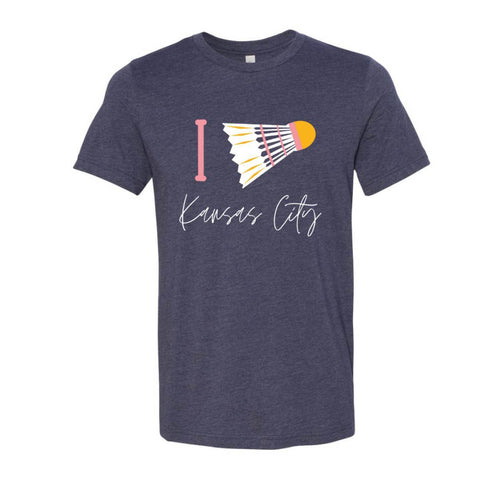 I birdie (love) t-shirt kansas city - chiné minuit marine - faire du sport