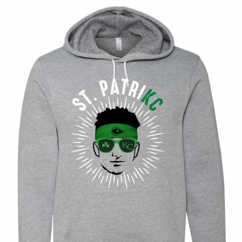 Shop St. PatriKC Patrick Mahomes Soft Hoodie Sweatshirt - Athletic Heather - Sporting Up