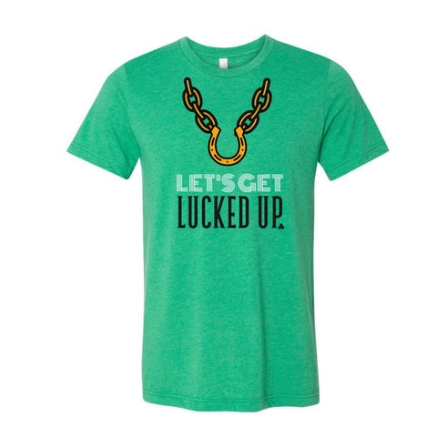 Kaufen Sie „Let's Get Lucked Up St. Patrick's Day T-Shirt – Heather Kelly – Sporting Up“.