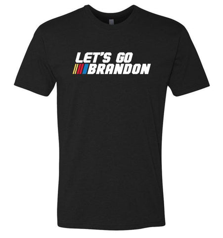 T-shirt personnalisé Let's Go Brandon - Black Heather - Sporting Up