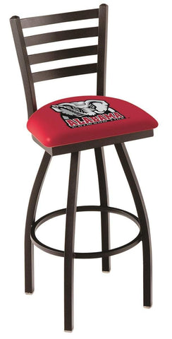Shop Alabama Crimson Tide HBS Red Ladder Back High Top Swivel Bar Stool Seat Chair - Sporting Up