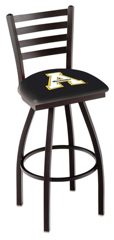 Appalachian State Mountaineers HBS Ladder Back Swivel Bar Stool Seat Chair - Sporting Up