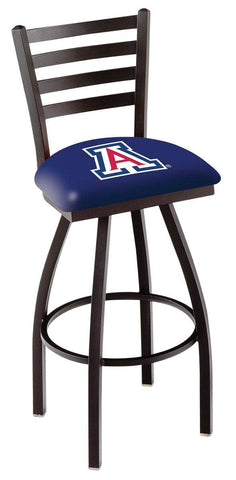 Arizona Wildcats HBS Navy Ladder Back High Top Swivel Bar Stool Seat Chair - Sporting Up
